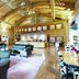 Four Points by Sheraton Offenbach Plaza lobby lounge with bar, sofas and high arched ceiling