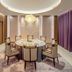 Guanganmen Grand Metropark Hotel Beijing private dining room with round table and purple curtains