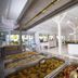 Clover Magic Altinkum Park Hotel, Side: hotel buffet restaurant with serving trays and bright dining area