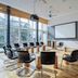 Romantik Hotel Hirschen meeting room in Parsberg with conference table and large windows