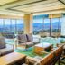 Mikasa Ryokan in Nara lounge with floor-to-ceiling windows and panoramic city views