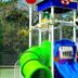Hotel Nacional Inn Foz do Iguaçu playground with colorful slides and climbing structure in Foz do Iguaçu