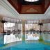 Pullman Shanghai Central indoor pool with city skyline views in Shanghai