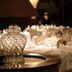 Austral Bahia Blanca Hotel in Bahía Blanca, elegant banquet dining room with set tables and a crystal centerpiece