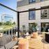 Best Western Plus Welcome Hotel Frankfurt rooftop terrace with lounge seating and city views