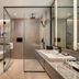Capri by Fraser, Bukit Bintang bathroom in Kuala Lumpur with walk-in glass shower, soaking tub and vanity