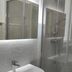 Palazzo Verdi Holiday Viterbo bathroom with glass shower and modern sink in Viterbo