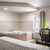 Super 8 by Wyndham Lewistown room with jetted tub, desk, TV and mini fridge