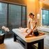Park Chalet, Shahdag Autograph Collection in Kuzun spa treatment room with massage table and mountain view windows