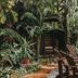 Pousada Fortal Jeri in Jijoca de Jericoacoara, lush tropical garden with wooden lounge chairs and pathway