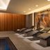 Intercontinental Hotels Barcelona by IHG spa relaxation loungers with backlit art wall in Barcelona