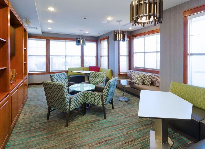 Residence Inn by Marriott Fredericksburg lounge with seating area and large windows