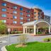 Courtyard by Marriott Cincinnati North at Union Centre in West Chester, hotel exterior with covered entrance