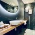Hotel de Sterrenberg - Adults Only bathroom in Otterlo with walk-in shower and vessel sink
