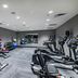 Four Points by Sheraton Brunswick fitness center with treadmills, ellipticals, weights and mirrored walls