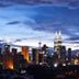 101 Hotel Bangi in Bandar Baru Bangi with a city skyline and lit towers at dusk