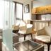 In One City Inn in Taichung City spa area with foot baths and lounge chairs