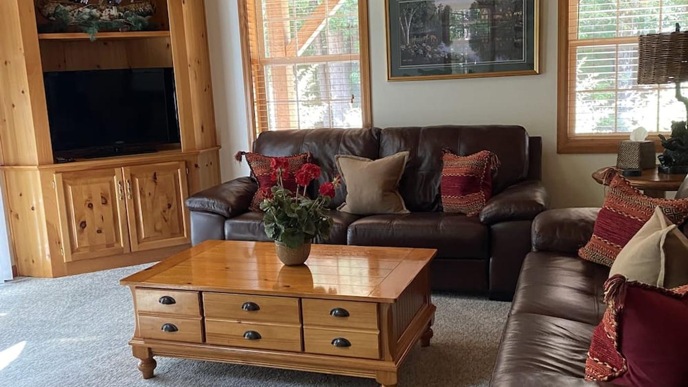 Spacious Vacation Rental with a Stunning Stone Gas Fireplace in Fish Creek, Wisconsin