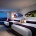 Palms Casino Resort Las Vegas guest room with city view, two beds, and large window