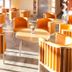 Ytterjärna Hotell & Konferens lounge with orange chairs and round tables in Järna