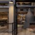 Plaza Hotel Tenjin in Fukuoka restaurant entrance with open kitchen and wood-fired oven