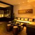 The Pearl Boutique Hotel Lishui lounge with sectional sofa, coffee table and warm lighting