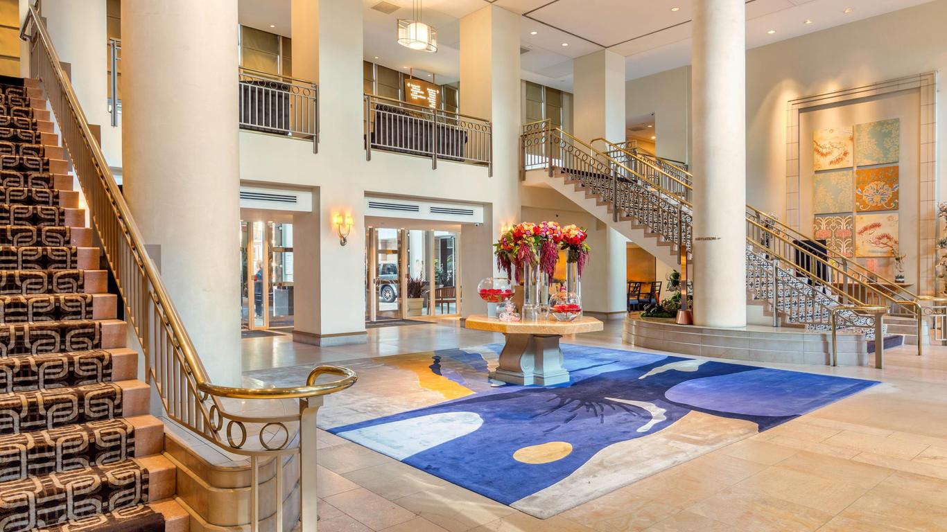 Omni Los Angeles Hotel at California Plaza from 153. Los Angeles Hotel