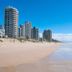 Sunbird Beach Resort on Main Beach with high-rise towers overlooking a sandy beachfront and ocean
