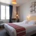 The Originals Boutique, Hôtel La Villa Marine, Le Tréport guest room with double bed and window desk