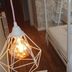 Hotel San Nikolas Sea Views, Hondarribia: cozy bedroom with double bed and geometric pendant lamp