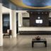 Hotel Playa Bonita lobby in Mazatlán with front desk, white columns and a central seating table