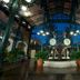 Disney's Port Orleans Resort - French Quarter lobby with glass ceiling, fountain and potted plants in Lake Buena Vista