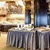 Ibis Styles Riga buffet table with breakfast items in a modern dining area