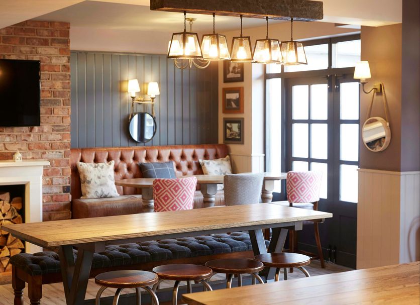 Greswolde Arms by Chef & Brewer Collection in Solihull with cozy lounge seating and fireplace