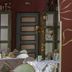 Riad Jardin Des Biehn in Fez dining room with set tables and decorative wall art
