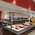 Ramada by Wyndham Wakefield in Ossett breakfast buffet with dining tables and self-serve food stations