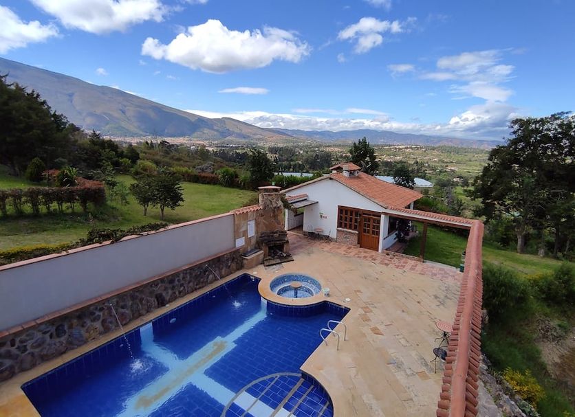 Casa de Campo Hotel & Spa in Villa de Leyva with pool and mountain valley views