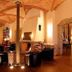 Burg Wanzleben lounge in Wanzleben-Börde with arched brick ceilings, fireplace, and leather seating