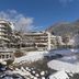 Shima Grand Hotel in Nakanojo beside a snowy river and mountain backdrop