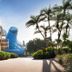 Disney's All-Star Movies Resort in Bay Lake with giant Toy Story-themed outdoor sculptures and palm trees