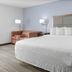 Hampton Inn Sarasota-I-75 Bee Ridge guest room with king bed, sofa, and bedside lamps