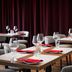 Park Inn by Radisson Frankfurt Airport dining area with set tables and upholstered chairs in Frankfurt am Main