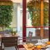 Breakfast table by glass doors at Unahotels Eco Hotel Villa Costanza Venezia, Venice