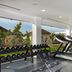 Meliá Llana Beach Resort & Spa gym with treadmills, dumbbells and garden views in Santa Maria