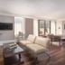 Wyndham Midtown 45 King Room in New York with seating area and city views