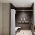Home2 Suites by Hilton Alexandria bathroom with walk-in shower and vanity