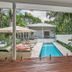 Cove Studios in Byron Bay with private plunge pool, sun loungers and tropical courtyard