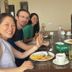 Guests dining together at The Sparkling Turtle Backpackers Hostel in Kathmandu