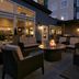 Outdoor fire pit seating area at Residence Inn by Marriott Providence Lincoln in Lincoln