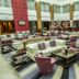 Novotel Dammam Business Park lobby lounge in Dammam with modern seating and bar area